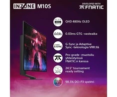 Monitorius Sony INZONE M10S - 480Hz | QHD | 26,5 colio | OLED | 0,03 ms