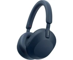 Belaidės ausinės Sony WH-1000XM5 su triukšmo slopinimo technologija, Mėlynos