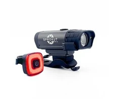 Sprokut 400S LED pyörävalaisinsarja, 400 lm + 10 lm