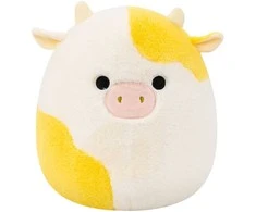 SQUISHMALLOWS Pliušinis žaislas - Geltona karvytė, 30 cm