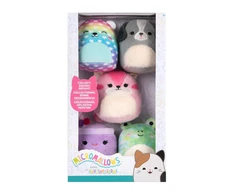 SQUISHMALLOWS Pliušinių žaislų rinkinys 5 vnt., ~6 cm