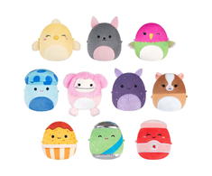 SQUISHMALLOWS Pliušinių žaislų rinkinys, 6 cm, 10 vnt.