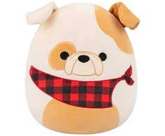 SQUISHMALLOWS Pliušinis žaislas - Buldogas, 30 cm