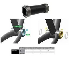 Miniklio velenas SRAM DUB PressFit 41 (MTB) 89.5/92mm