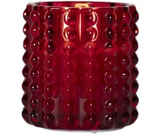 Star Trading Flamme Dotty kynttilä, punainen, 9,5 cm