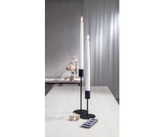 Star Trading Flamme Slim LED-antiikkikynttilä, 2 kpl, 28cm, valkoinen
