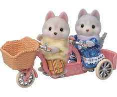 Playset Sylvanian Families Husky broliai ir seserys ir jų tandemas