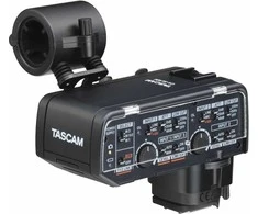 „Tascam CA-XLR2d-C -XLR-mikrofonisovitinas“, „Canon“ rinkinys