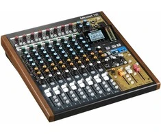 Garso Pultas - Tascam Model 12 12 Kanalų, USB Type-C, Juodas, Medinis