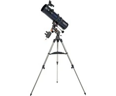 Celestron AstroMaster 130EQ reflektorinis teleskopas su išmaniojo telefono adapteriu ir T2