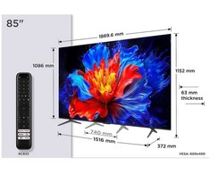 Televizorius TCL 85 P8K – 4K QLED Google TV