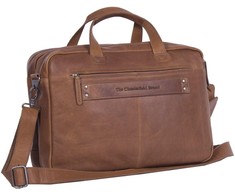 The Chesterfield Brand Ryan -tietokonelaukku 17 kannettavalle tietokoneelle, konjakki