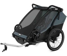 THULE Chariot Cab 2 - dviračio priekaba, 2in1 dviračio priekaba | Tamsiai pilka