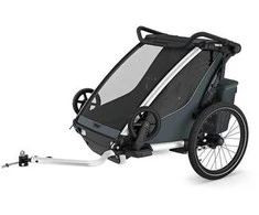 Thule Chariot Cross 2 Dviguba dviračio priekaba | G3 tamsus skalūnas
