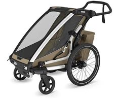 Thule Chariot Cross 2 - vienguba dviračio priekaba | G3 išblukęs chaki