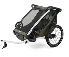 Thule Chariot Lite Double -pyöräilykärry, Vintage Žalias