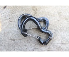 Ticket To The Moon Carabiner kabliukai hamakams tvirtinti, juoda 10 kN