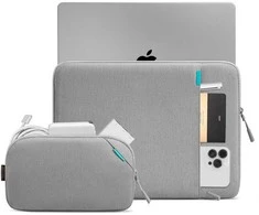 „tomtoc“ dėklų rinkinys, skirtas „Apple MacBook Pro“ ir „Air 13“ kompiuteriams, tamsiai pilkas, pjūklas