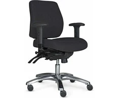 Toplux Pro 20 -toimistotuoli käsinojilla, musta