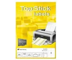 Etiketės TopStick 105x74 mm baltos - (100 lapų)