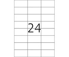 TopStick 8706 -tulostustarrat, 24-osainen, 70 x 37 mm