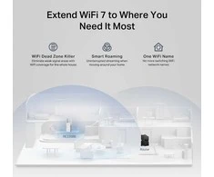 TP-LINK BE3600 dviejų dažnių „Wi-Fi 7“ diapazono ilgintuvas | RE235BE | 802.11ax | 688/2882 Mbit/s | Ethernet LAN (RJ-45) jungtys 1 | MU-MiMO Ne | ne PoE | Antenos tipas Išorinė