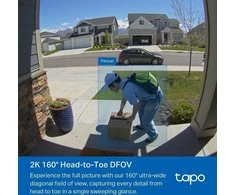 TP-LINK | Video Doorbell Camera | Tapo D210 | 3 MP | 1.18mm/F1.8 | IP65 | H.264 | Micro SD, Max. 512