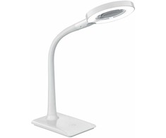 Stalinis LED šviestuvas TRIO LUPO, 5W 3500K 550lm su padidinimo stiklu baltas 35x13,5x30cm