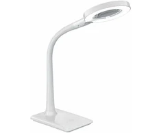 Stalinis LED šviestuvas TRIO LUPO, 5W 3500K 550lm su padidinimo stiklu baltas 35x13,5x30cm