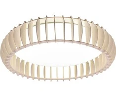 Trio Reality Monte LED lubinis šviestuvas, 60 cm, 4400 lm, medžio spalvos
