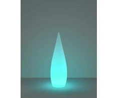 Trio Pastatomas LED lauko šviestuvas REALITY PALMAS IP44 3W RGBW 90lm įkraun. Ø25x80cm su pultu