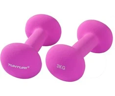 Neopreniniai hanteliai TUNTURI 2x 0,5-5kg (Svoris: 2 x 3kg)