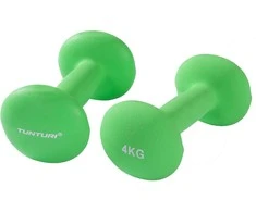 Neopreniniai hanteliai TUNTURI 2x 0,5-5kg (Svoris: 2 x 4kg)