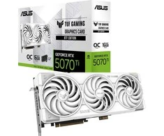 Vaizdo plokštė ASUS TUF Gaming TUF-RTX5070TI-O16G-BTF-Baltas NVIDIA GeForce RTX5070Ti 16GB GDDR7