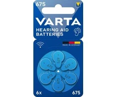 Elementai klausos aparatams Varta 675