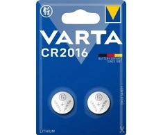 Varta CR2016 baterija, 3 V, 2 vnt, ličio