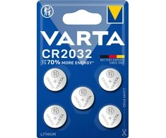 Varta CR2032 baterija, 3 V, 5 vnt, ličio