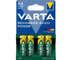 Varta įkraunamos Accu baterijos, AA, 2600 mAh, 4 vnt, NiMH