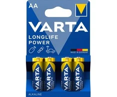Varta Longlife Power šarminė baterija, 4 vnt AA (LR06) baterijos