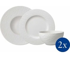 Villeroy &amp; Boch Manufacture Rock -astiasarja, 6-osainen, valkoinen