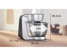 Virtuvinis kombainas Bosch MUM58359 Serija 4, Virtuvės kombainas, MUM 5, 1000 W, Sidabrinės