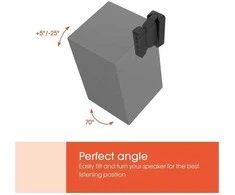 Laikiklis Vogels Wall mount | SWM 3021 Universal Speaker Wall Mount | Tilt, rotate | Maximum weight (capacity) 5kg | Juodas