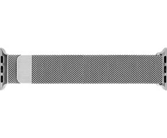 Banginė plieno pintinė apyrankė, Apple Watch 42 mm / 44 mm / 45 mm, sidabrinė