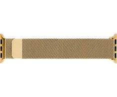 Banginė plieno pintinė apyrankė, Apple Watch 42 mm / 44 mm / 45 mm, auksas
