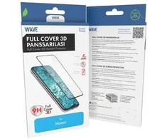 „Wave Full Cover 3D“ grūdintas stiklas, „Honor 400 Pro“, juodas rėmelis