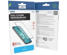 Wave Full Cover Panssarilasi, Honor 400, musta kehys