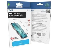 „Wave Full Cover“ grūdintas stiklas, „Honor X5c Plus“, juodas rėmelis