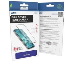 Wave Full Cover panssarilasi, Samsung Galaxy S25 FE 5G, musta kehys