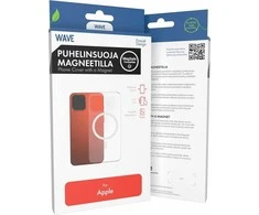 Dėklas Wave MagSafe-yhteensopiva suojakuori, iPhone 16 Pro, läpinäkyvä