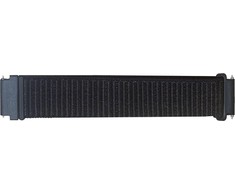 Wave nailono apyrankė, 20 mm išmaniesiems ir sportiniams laikrodžiams, juoda